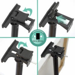 Eyepower Cavalletto Per Dipingere In Alluminio 52-155cm Da Campagna Terra Tavolo -Diserbo Forniture Negozio 11323824 5