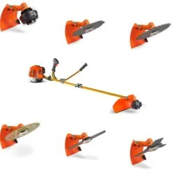 Tagliaerba Decespugliatore 62cc Con Lame E Protezione Tosaerba Professionale 6 Funzioni In 1 Il Piu' Potente Della Categoria