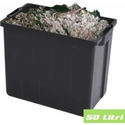 Biotrituratore Elettrico Tritafoglie 2500W Trituratore Compostaggio Foglie 50LT -Diserbo Forniture Negozio 11998509 3