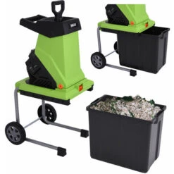 Biotrituratore Elettrico Tritafoglie 2500W Trituratore Compostaggio Foglie 50LT -Diserbo Forniture Negozio 11998509 5