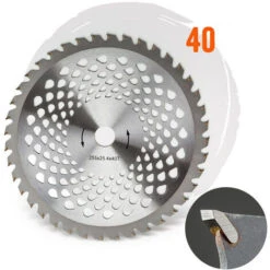 Disco Lama In Acciaio Premium Con 40 Denti Per Decespugliatore E Tagliaerba -Diserbo Forniture Negozio 11998716 5