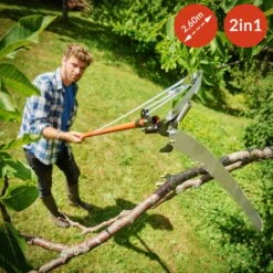 Deuba Svettatoio Tagliarami Sega Con Manico Telescopico Cesoia Altezza Massima 4m -Diserbo Forniture Negozio 18458145 3