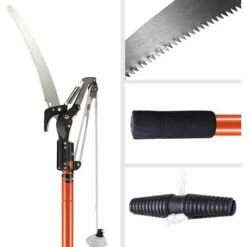 Deuba Svettatoio Tagliarami Sega Con Manico Telescopico Cesoia Altezza Massima 4m -Diserbo Forniture Negozio 18458145 5