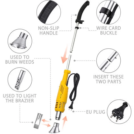 Bruciatore Elettrico 2000 W / Diserbatrice Elettrica 230 V Temperatura Massima Di Esercizio 650 ℃ 4 Bruciatore Elettrico 2000 W / Diserbatrice Elettrica 230 V Temperatura Massima Di Esercizio 650 ℃ - immagine 4
