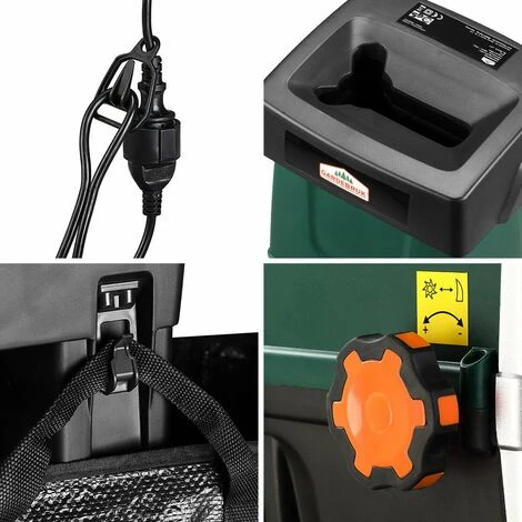 Gardebruk Biotrituratore Elettrico Silenzioso 2800W Triturare Rami Con Un Diametro Di Max. 44mm Con 2X Contenitore Da Raccolta Da 60L Trituratori Da Giardino Cippatore Trita Legno 4 Gardebruk Biotrituratore Elettrico Silenzioso 2800W Triturare Rami Con Un Diametro Di Max. 44mm Con 2X Contenitore Da Raccolta Da 60L Trituratori Da Giardino Cippatore Trita Legno - immagine 4