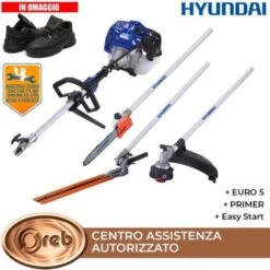 Decespugliatore Elettrico Hyundai 35703 Sf7a214 Tagliasiepi Potatore Motosega