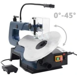 Hommoo Sega Elettrica A Scorrimento Con Pedale E Luce A LED 125 W VD05920 -Diserbo Forniture Negozio 26480845 5