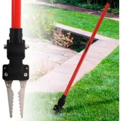 Black & Decker Unkrautstecher Grande Con Artigli Seghettati Calci Ruggine Arancio-nero