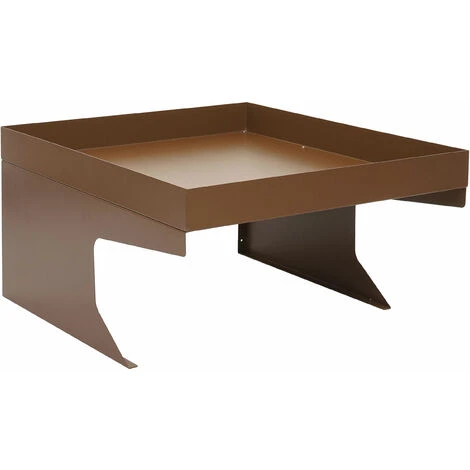 Garage Riparo Per Robot Tosaerba Con Fioriera HWC-G60 Acciaio Zincato Marrone 1 Garage Riparo Per Robot Tosaerba Con Fioriera HWC-G60 Acciaio Zincato Marrone