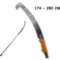 SEGACCIO TELESCOPICO ASTA PROLUNGA ALLUMINIO 280 CM 110'' SEGA LAMA TAGLIO 452 -Diserbo Forniture Negozio 32587890 3