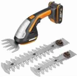 Forbice Elettrica Worx WG801E Con Batteria 20V 2Ah Con 3 Lame