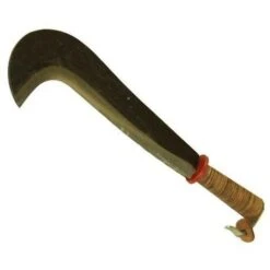 Roncola Lunga Con Manico In Cuoio