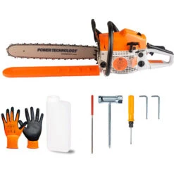 Motosega A Scoppio 52cc Profondita' Lama 50cm Professionale Per Giardinaggio