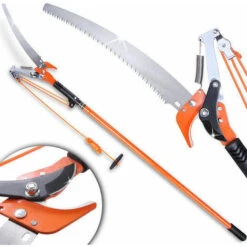 SEGA TAGLIARAMI SVETTATOIO TRONCARAMI DA GIARDINO ASTA TELESCOPICA MANICO LUNGO OX