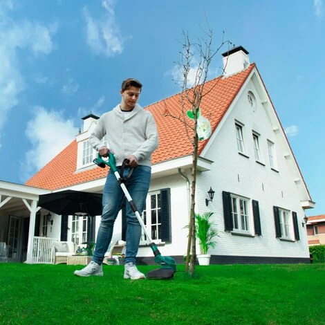 VONROC Decespugliatore A Batteria VPOWER 20V. Diametro Taglio 25cm. Include 2 Batterie 2.0Ah E Caricabatterie. Con Asta Telescopica E Doppia Bobina (2x4m) 3 VONROC Decespugliatore A Batteria VPOWER 20V. Diametro Taglio 25cm. Include 2 Batterie 2.0Ah E Caricabatterie. Con Asta Telescopica E Doppia Bobina (2x4m) - immagine 3