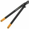 Fiskars Troncarami Con Lame Bypass Per Legno Verde, Sistema A Cremagliera PowerGear II, Diametro Di Taglio: 5 Cm, Acciaio Temprato, Lunghezza: 70 Cm, Nero/Arancione, L78, 1000584