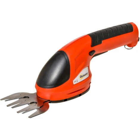 Outsunny Cesoia Sfoltirami 2 In 1 Con Batteria 3.6V Ricaricabile, Tagliaerba E Decespugliatore Senza Fili Da Giardino Con 2 Lame - Rosso 1 Outsunny Cesoia Sfoltirami 2 In 1 Con Batteria 3.6V Ricaricabile, Tagliaerba E Decespugliatore Senza Fili Da Giardino Con 2 Lame - Rosso