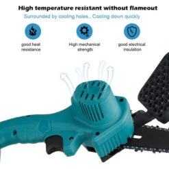 88VF 6'' Motosega A Catena A Batteria Con 2 Batterie E 1 Catena Sega Da Giardino Elettrica Taglierina Da Carpenteria CE BLU -Diserbo Forniture Negozio 48382264 3