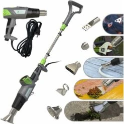 VOUNOT Bruciatore Diserbante Termico Elettrico, 2000 W, Con 5 Ugelli