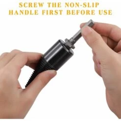 LangRay 32mm Spaccalegna Spaccalegna Heavy Duty Trapano Cacciavite Cono Fire Spaccalegna Spaccalegna Spaccalegna Bit Cono (piccolo) -Diserbo Forniture Negozio 52015060 5