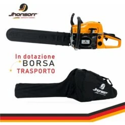 Jhonsorr Motosega A Scoppio 52cc A Benzina Lama 50 Cm Kit Professionale + Candela Catena E Borsa Per Il Trasporto In OMAGGIO 7 Jhonsorr Motosega A Scoppio 52cc A Benzina Lama 50 Cm Kit Professionale + Candela Catena E Borsa Per Il Trasporto In OMAGGIO -Diserbo Forniture Negozio 54820505 3
