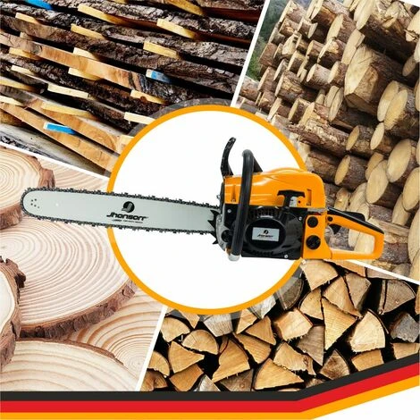 Jhonsorr Motosega A Scoppio 52cc A Benzina Lama 50 Cm Kit Professionale + Candela Catena E Borsa Per Il Trasporto In OMAGGIO 4 Jhonsorr Motosega A Scoppio 52cc A Benzina Lama 50 Cm Kit Professionale + Candela Catena E Borsa Per Il Trasporto In OMAGGIO - immagine 4