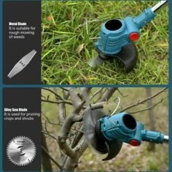 Decespugliatore A 2 Batterie Da 21V 5.0 Ah Tagliaerba Tagliabordi Elettrico -Diserbo Forniture Negozio 55434595 5