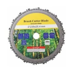 LAMA DISCO DA TAGLIO A CATENA 18 DENTI 235 X 4 Mm PER DECESPUGLIATORE TAGLIAERBA -Diserbo Forniture Negozio 55865943 5