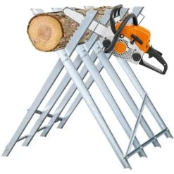 Hengda Cavalletto In Acciaio Zincato - Con Denti Da 150kg - Pieghevole 4 Cavalletti