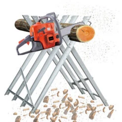 Hengda Cavalletto In Acciaio Zincato - Con Denti Da 150kg - Pieghevole 4 Cavalletti -Diserbo Forniture Negozio 60443292 5