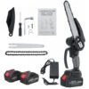 8 Pollici 3000W Motosega A Batteria Con 2 Batterie Motosega Elettrica Per Legno Nero