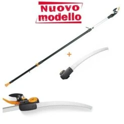 FISKARS UPX86 + SEGHGETTO SEGACCIO SVETTATOIO TRONCARAMI TELESCOPICO H. 6 METRI