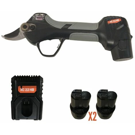 Forbice A Batteria XC 22 HB Con 2 BATTERIE - Valgarden 1 Forbice A Batteria XC 22 HB Con 2 BATTERIE - Valgarden