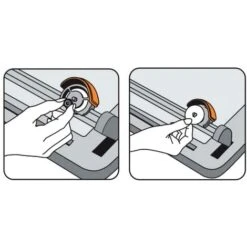 FISKARS Recycle Titanium Tagliacarte, Ø 45 Mm, A4, Nero/Arancione, 1004640 -Diserbo Forniture Negozio 70799731 3