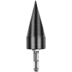 Punta Da Trapano Per Spaccalegna Punta Da Trapano Per Spaccalegna Per Legna Da Ardere Cacciavite A Cono Per Impieghi Gravosi 42 Mm Con Gambo Quadrato Rimovibile (42 Mm E Gambo Quadrato)