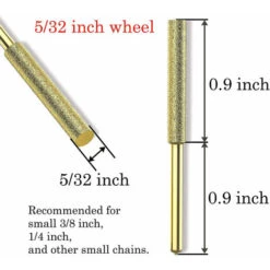 8 Punte Per Motosega, Affilatrice Diamantata Placcata In Titanio, Lima Per Motosega Elettrica Ad Alta Durezza (5,5 Mm) -Diserbo Forniture Negozio 80420821 3