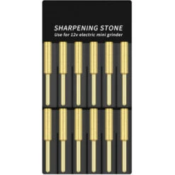 12 Punte Per Motosega, Affilatrice Diamantata Placcata In Titanio, Lima Per Motosega Elettrica Ad Alta Durezza (5,5 Mm)