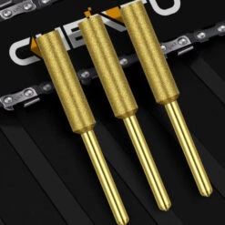 12 Punte Per Motosega, Affilatrice Diamantata Placcata In Titanio, Lima Per Motosega Elettrica Ad Alta Durezza (5,5 Mm) -Diserbo Forniture Negozio 80420960 3