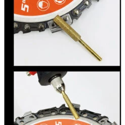 12 Punte Per Motosega, Affilatrice Diamantata Placcata In Titanio, Lima Per Motosega Elettrica Ad Alta Durezza (5,5 Mm) -Diserbo Forniture Negozio 80420960 5