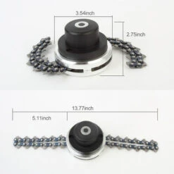 Testina Per Tagliaerba Con Lama A Catena A Spirale Testina Per Tosaerba Per Esterni Testina Per Tagliaerba In Acciaio Per Aste Dritte Di Ricambio Per Tosaerba (set Nero, Tipo 2) -Diserbo Forniture Negozio 85708000 4