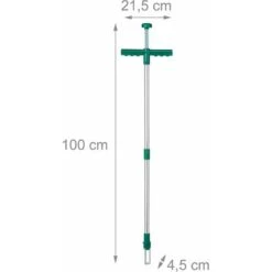 Relaxdays, Verde Estirpatore, Sarchiatore Manuale Con Artigli In Acciaio A Molla, Per Rimuovere Le Erbacce, L 100 Cm -Diserbo Forniture Negozio 86618013 3