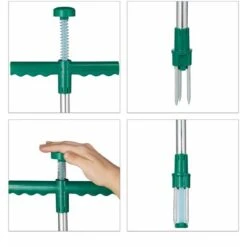 Relaxdays, Verde Estirpatore, Sarchiatore Manuale Con Artigli In Acciaio A Molla, Per Rimuovere Le Erbacce, L 100 Cm -Diserbo Forniture Negozio 86618013 5