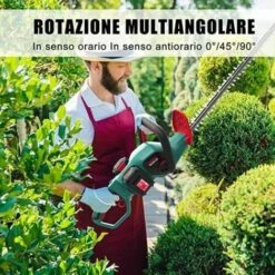 Tagliasiepi Elettrico HYECHO Tagliabordi Elettrico 18V + 2 Batterie 2.0Ah 7 Tagliasiepi Elettrico HYECHO Tagliabordi Elettrico 18V + 2 Batterie 2.0Ah -Diserbo Forniture Negozio 89569259 3