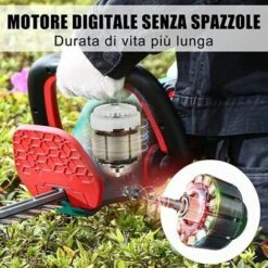 Tagliasiepi Elettrico HYECHO Tagliabordi Elettrico 18V + 2 Batterie 2.0Ah 9 Tagliasiepi Elettrico HYECHO Tagliabordi Elettrico 18V + 2 Batterie 2.0Ah -Diserbo Forniture Negozio 89569259 5