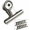 MINKUROW Bulldog Clip 38mm Raccoglitore Di Carta Rotondo Fermacarte In Metallo Argento Forniture Per Ufficio A Casa - 12 Pezzi