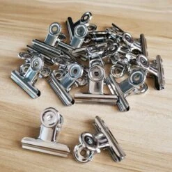 MINKUROW Bulldog Clip 38mm Raccoglitore Di Carta Rotondo Fermacarte In Metallo Argento Forniture Per Ufficio A Casa - 12 Pezzi -Diserbo Forniture Negozio 91850270 4