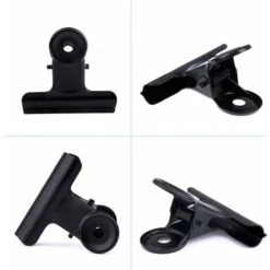 MINKUROW Piccole Clip, 50 Clip In Metallo Per Raccoglitori Bulldog, 22 Mm Fermagli Per Carta Bulldog, Clip A Cerniera Nere Per Sacchetti Di Cibo, Foto, Articoli Per La Casa E L'ufficio (nero) -Diserbo Forniture Negozio 91850506 3