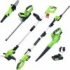 Set 5 Utensili Da Giardino A Batteria Con Batterie E Caricatore VidaXL