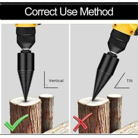 Spaccalegna, Punta Per Spaccalegna Da 42 Mm, Spaccalegna Affusolato Per Punte Da Trapano Per La Lavorazione Del Legno E Frese Per La Lavorazione Del Legno, Utensile Cippatore Per Legno A Cono A Vite D 4 Spaccalegna, Punta Per Spaccalegna Da 42 Mm, Spaccalegna Affusolato Per Punte Da Trapano Per La Lavorazione Del Legno E Frese Per La Lavorazione Del Legno, Utensile Cippatore Per Legno A Cono A Vite D - immagine 4