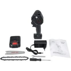 MINI SEGA ELETTRICA A BATTERIA 24V MOTOSEGA PORTATILE POTATURA DA GIARDINO -Diserbo Forniture Negozio 92488987 3